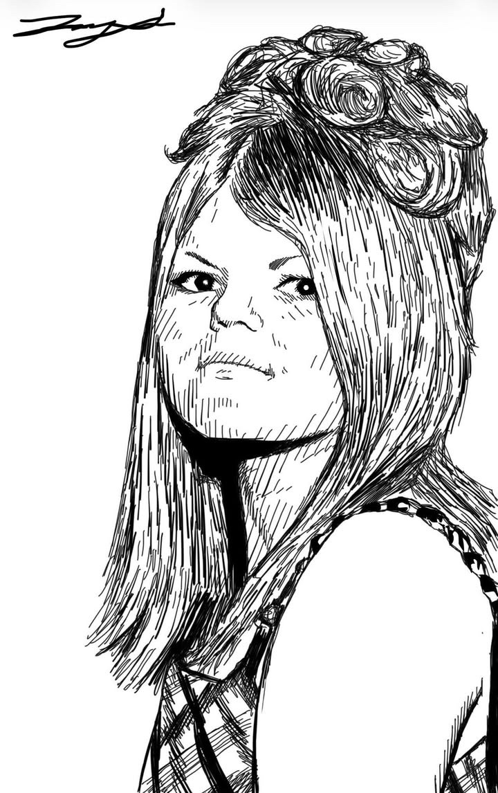 Hair Down - Side Glance